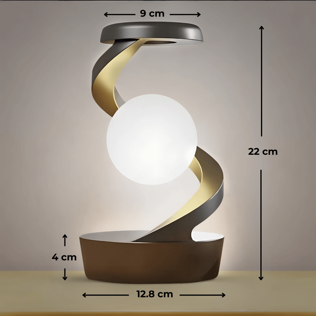 LUMASPIN - Magische Designleuchte mit eingebauter Ladevorrichtung