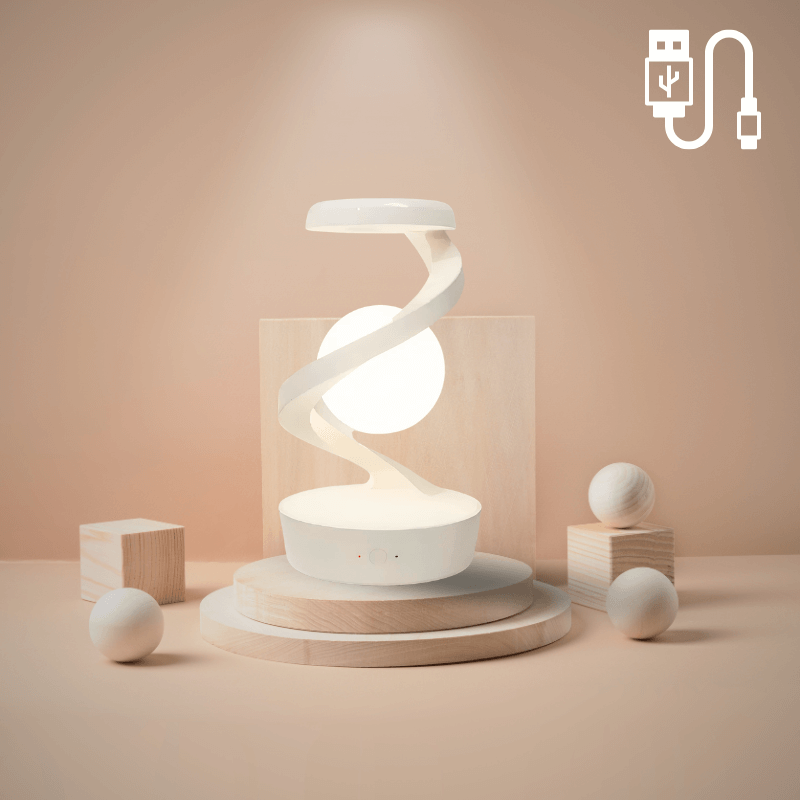 LUMASPIN - Magische Designleuchte mit eingebauter Ladevorrichtung